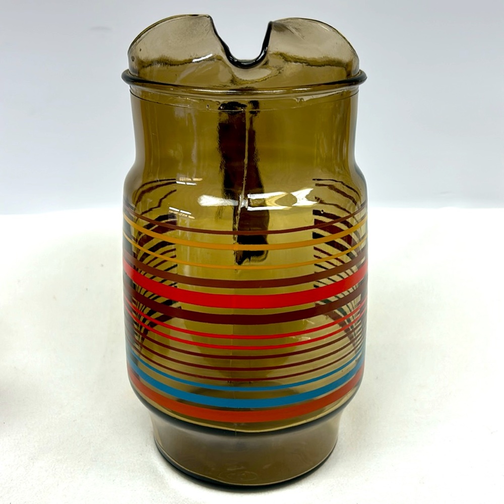 Vintage Dominion Glassware 2.5L Pitcher and matching set of 5 175ml tumblers - Picture 3 of 11